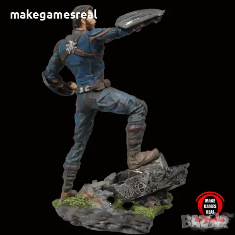 Екшън фигура Avangers Captain America, снимка 3 - Аксесоари - 40352095