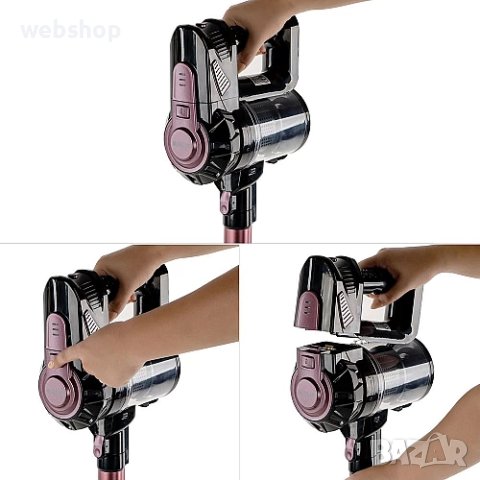 Вертикална безжична прахосмукачка Muhler без торба , ГАРАНЦИЯ 24 МЕСЕЦА, снимка 4 - Прахосмукачки - 43449375