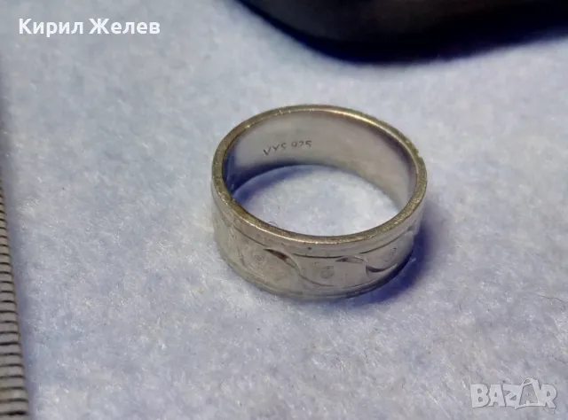 МАРКОВ СТИЛНО РЪЧНО ФИНО ОРНАМЕНТИРАН СРЕБЪРЕН ПРЪТЕН ХАЛКА СРЕБРО VYS 925 