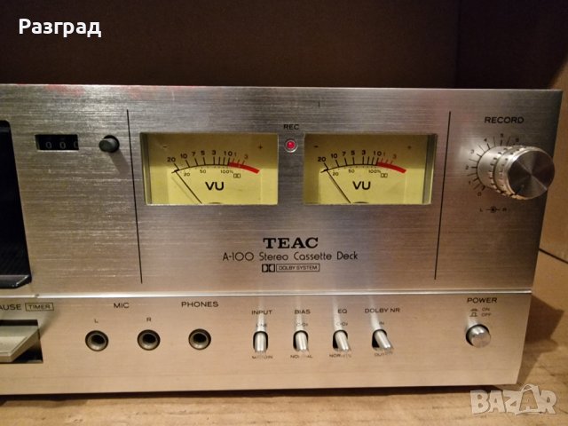 Винтидж рядък стерео касетен дек Teac A-100, снимка 3 - Декове - 43697247