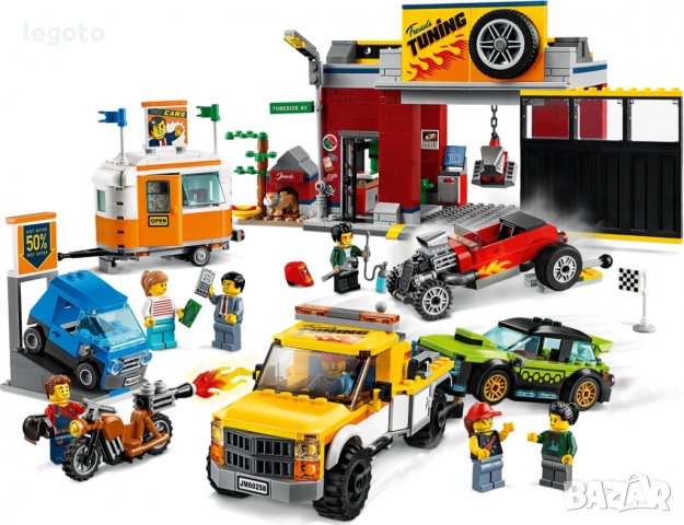 НОВО ЛЕГО 60258 СИТИ - Сервиз за тунинг  LEGO 60258 City LEGO City - Service Station 60258, снимка 2 - Конструктори - 35320104