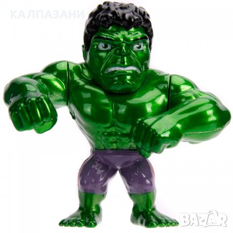 Jada Marvel 4 Hulk Figure, 253221001, снимка 2 - Фигурки - 38519948