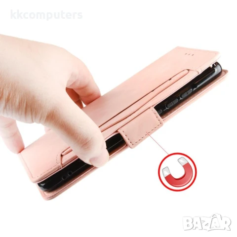 Realme 14 5G / 14T 5G Magnetic Wallet Кожен Калъф и Протектор, снимка 11 - Калъфи, кейсове - 50652790
