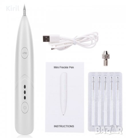 Лазерна плазмена писалка за премахване на лунички, брадавици петна татуировки бенки, снимка 5 - Козметика за лице - 36579991