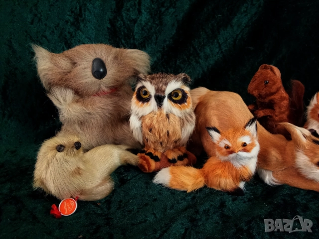 Плюшени играчки - Занаяти с кожа,лисица,тюлен,бухал,катерица, снимка 2 - Колекции - 51464721