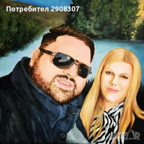Портрет по поръчка Свети Валентин подарък