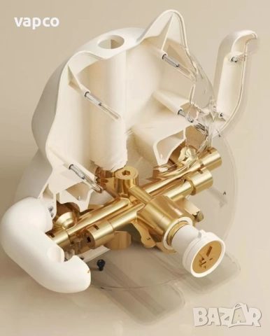 Термостатен душ 2в1 душ за баня Maneki-neko D45, снимка 5 - Душове - 51537696