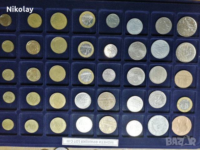 МОНЕТИ ФРАНЦИЯ, LOT по 40 броя, снимка 7 - Нумизматика и бонистика - 24459147