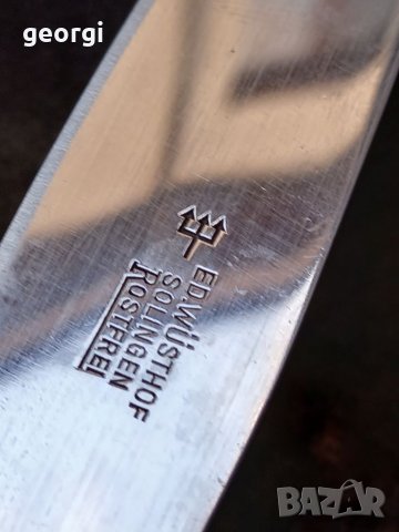 Нож Solingen с дръжка от еленов рог , снимка 7 - Антикварни и старинни предмети - 39678207