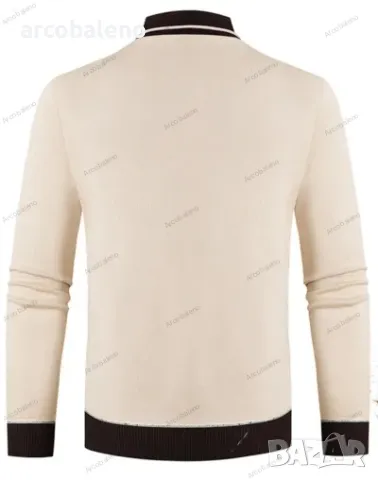 Мъжки втален пуловер с дълги ръкави, 4цвята , снимка 9 - Пуловери - 43317195