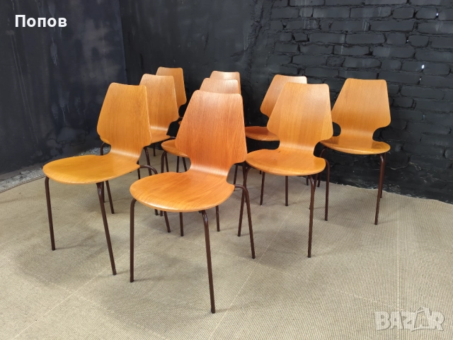 Винтидж датски стол, снимка 9 - Столове - 52268169