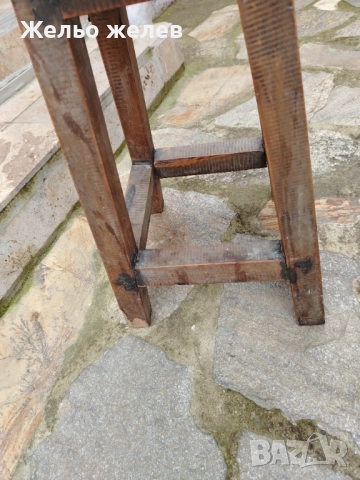 Табуретка дървена с котки 50, 30см, снимка 2 - Декорация за дома - 52874346