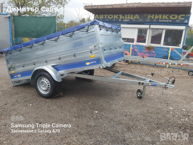 Туристическо, самосвално ремарке VESTA LIGHT 25 с допълнителни канати и плосък брезент, снимка 11 - Ремаркета - 51966154