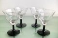 Чаши за десертно вино черен кристал, снимка 4