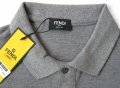 Мъжка тениска Fendi с яка, снимка 2