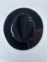 Дамска шапка федора, ръчно декорирана, снимка 7