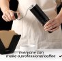 Нова Черна алуминиева ръчна кафемелачка Дом Офис Къминг, снимка 4