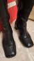 Черни дамски ботуши високи 38 номер естествена кожа, снимка 8
