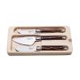 Комплект ножове за сирене Laguiole Style de Vie Premium Dark Wood, снимка 1 - Прибори за хранене, готвене и сервиране - 43778249