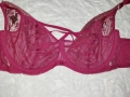 Ulla Popken 100 C Червен дантелен сутиен , снимка 8