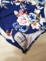 Цял син бански костюм на цветя, снимка 6