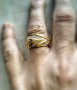 златен пръстен -голям колан - 3.71  грама/ размер №56-56.5, снимка 5