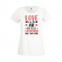 Дамска тениска Свети Валентин Love Is In The Air But So Is Coronavirus, снимка 3