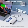 Докинг станция за лаптоп, WAVLINK 10G USB C хъб с двоен HDMI, 100W PD вход, 10Gbps USB-A/C 3.2, снимка 7