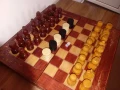 Голям Дървен шах 44 х 44 см. и табла, снимка 5
