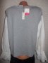 Сива блуза с бели ръкави, L размер, снимка 3