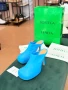 Луксозни дамски обувки на ток BOTTEGA VENETA Baby Blue, снимка 8