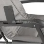 Сгъваем Шезлонг – Походно Легло Сив Цвят метална конструкция, снимка 2