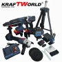 Акумулаторен комплект KraftWorld 5в1 – Лазерен Нивелир, Гайковерт – Винтоверт, Перфоратор, Ъглошлайф, снимка 2