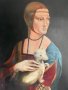 Репродукция - Дамата с хермелина, Леонардо да Винчи, снимка 1