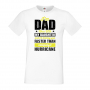 Мъжка тениска I'm A Dad Mess With My Daughter And I Will Destroy Дядо,Празник,Татко,Изненада,Повод,