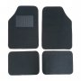 Мокетени стелки за автомобил, универсални, 4бр, Черен, снимка 1 - Аксесоари и консумативи - 40196654