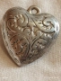 ПОСРЕБРЕН РОМАНТИЧЕН АЖУРЕН АРТ НУВО СТИЛ МЕДАЛЬОН СЪРЦЕ 19486, снимка 7