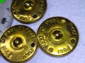 ТРИ СТАРИ ЗЛАТИСТИ МЕТАЛНИ МАРКОВИ - Pool ВИНТИДЖ ОРНАМЕНТИРАНИ СТИЛНО КОПЧЕТА 12248, снимка 2