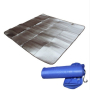 Постелка за къмпинг с двойно алуминиево покритие 150 см x 200 см, снимка 1 - Палатки - 44928285