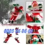 Катерещ се Дядо Коледа по въжена стълба, фигурка с размер 60 см, снимка 2