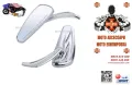 МОТОЦИКЛЕТНИ МЕТАЛНИ ХРОМИРАНИ ОГЛЕДАЛА ЗА CUSTOM,CHOPPER,CRUISER., снимка 1