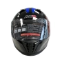 КАСКА ЗА МОТОР С ОЧИЛА, Размери S, M, L, XL - Черно/Син - 721431, снимка 3