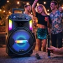 Мощна парти тонколона – двоен 8" говорител, 40W RMS, Bluetooth, караоке и LED светлини, снимка 6