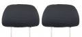 Комплект Калъфки за Облегалките за глава на Кола Бус Автомобил бели/черни 2 броя, снимка 5
