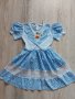 Детска рокля с къс ръкав 128-134