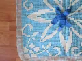 Стара декоративна възглавница -плетена- една кука, 50х50см., снимка 3