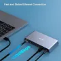 Нов 12-в-1 USB 3.0 докинг станция с двоен HDMI дисплей 6*USB порта SD TF четец, снимка 3