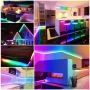 5V RGB LED Гъвкава Неонова Лента 1 метър С дистанционно управление Водоустойчива SMD 3535 108 LED/м, снимка 6