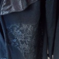 Дамска блуза тип жилетка с едно копче черна, снимка 5 - Жилетки - 35637647