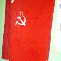 Старо соц. знаме  СССР .изработвано за деня на победата , снимка 1 - Антикварни и старинни предмети - 33139412